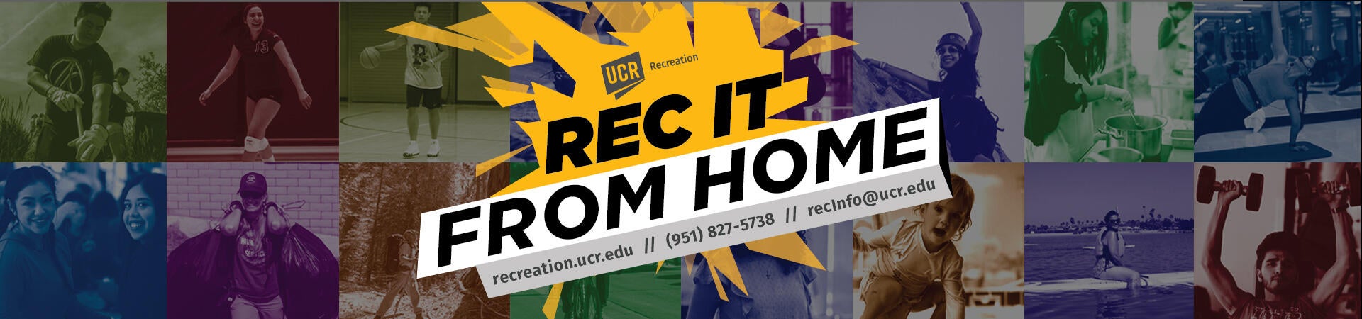 REC It From Home: RECREATION.UCR.EDU