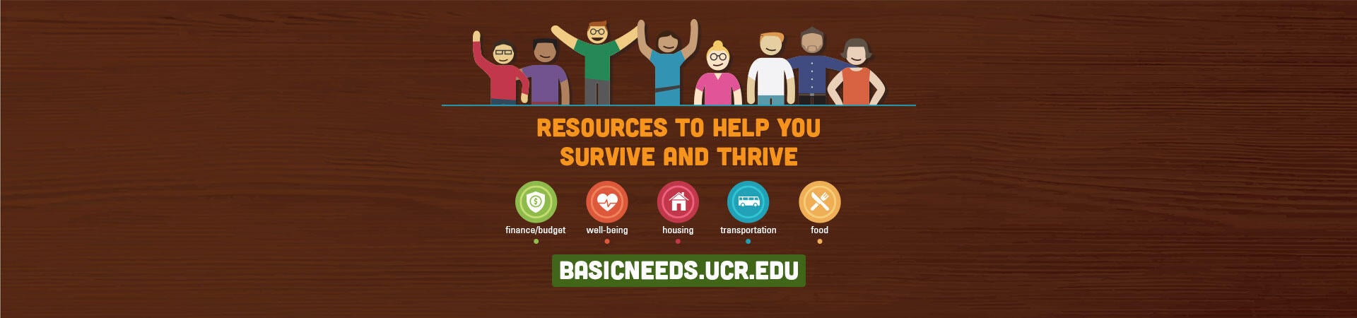 Resources to help to survive and thrive: BASICNEEDS.UCR.EDU